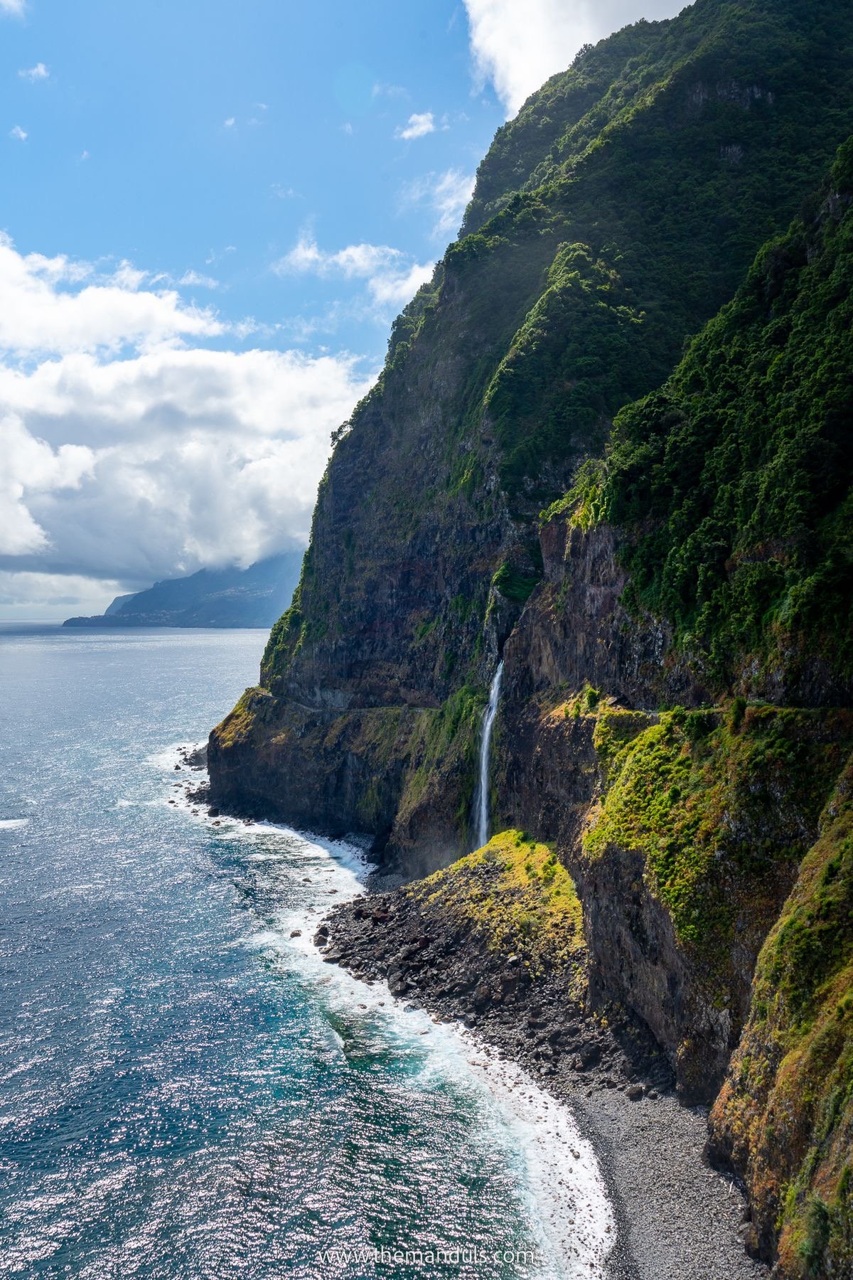 Madeira dramatic coastline and mountains